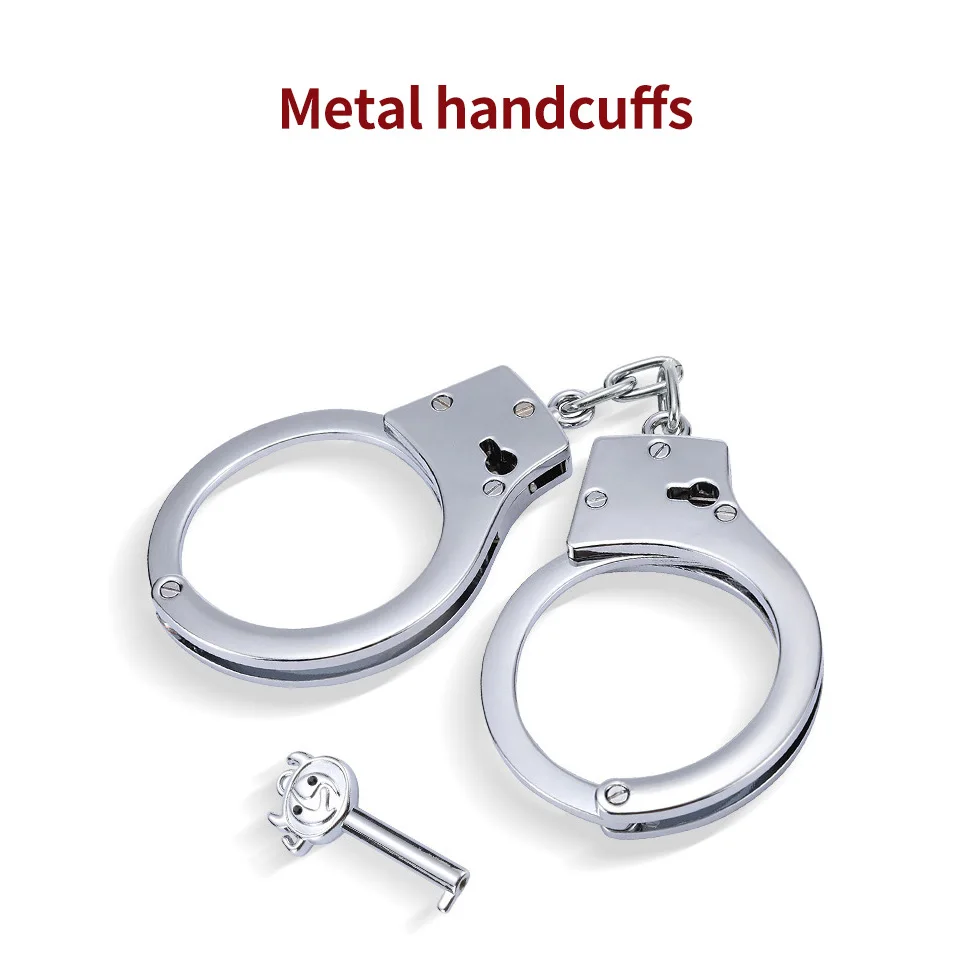 

Hunting Equipment Military Tactical Accessories Gear Handcuffs Adjustable Metal Handcuffs To Bind Male Female Strong Durable