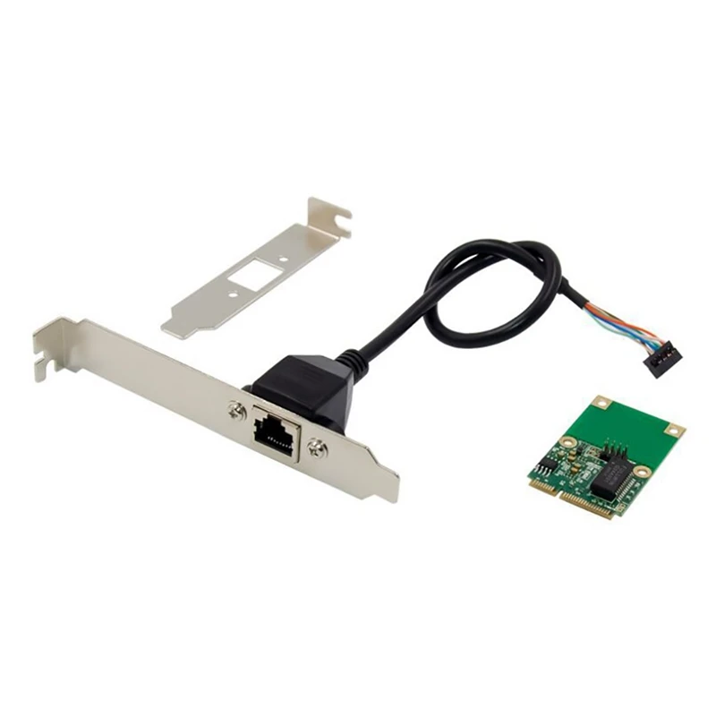 

MINI PCI-E сетевая карта, Mini PCIE 1000M с полувысотой, проводная сетевая карта с поддержкой мягкой маршрутизации, например Love Fast Synology