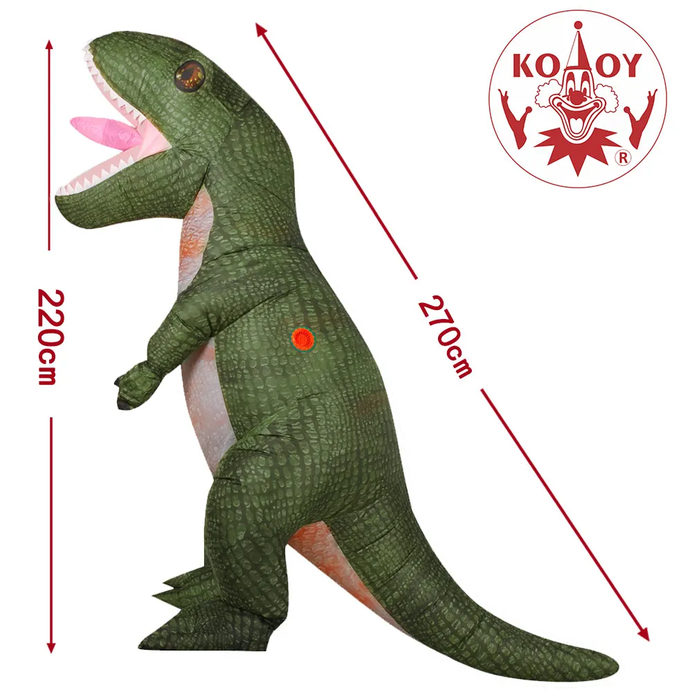 Новый надувной костюм динозавра костюмы T REX Blow Up нарядное платье маскарадный