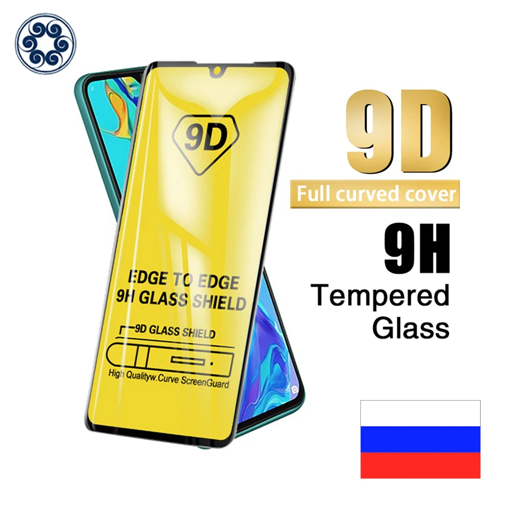 9D закаленное стекло для Huawei P30 Lite P20 Pro P smart Z 2019 Защитное Mate 20 30 Защитная пленка