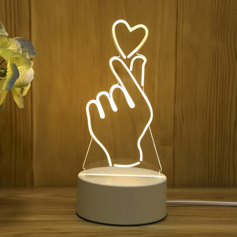 

3D Plate LED Lamp Creative 3D LED Night Lights Novelty Illusion Night Lamp 3D Illusion Table Lamp for Home Decorative 1pc
