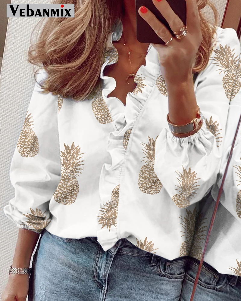 

Женская летняя блузка с коротким рукавом и V-образным вырезом