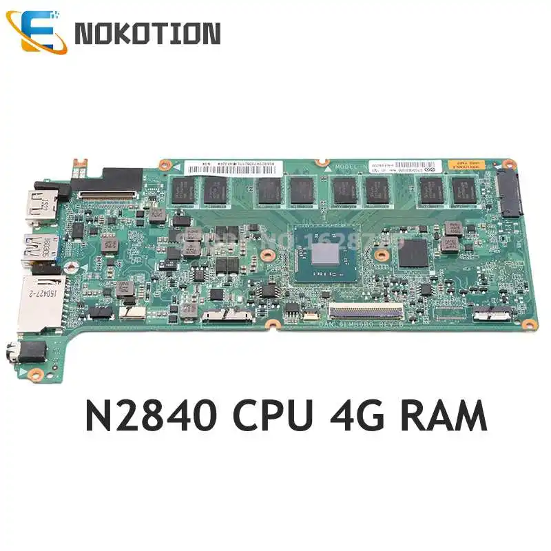 Материнская плата NOKOTION DANL6LMB6B0 5B20H70352 для Lenovo Chromebook N21 N21-80MG материнская ноутбука N2840