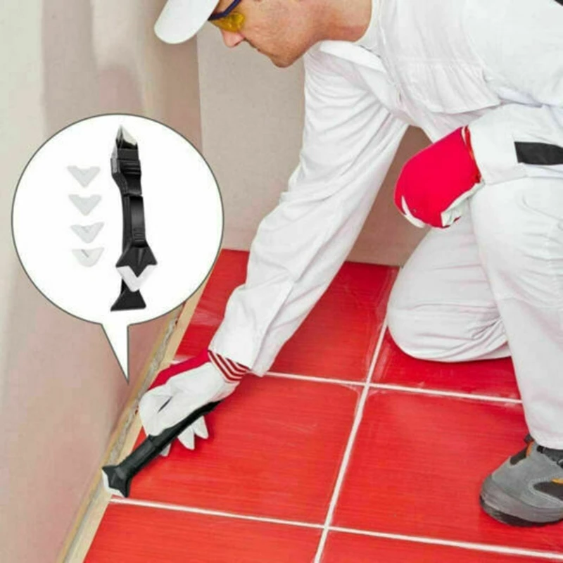 3 In1 Glass Glue Angle Scraper Caulking Tool Shovel binder Multifunctional Rubber Silicone Remover Seam | Дом и сад