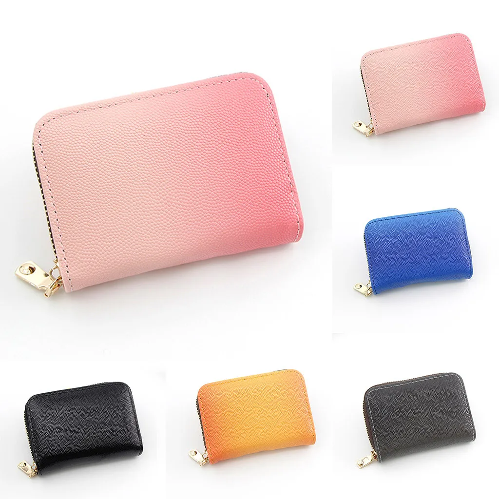 Знаменитые Мини женские кошельки на молнии креативные карты аккордеон набор