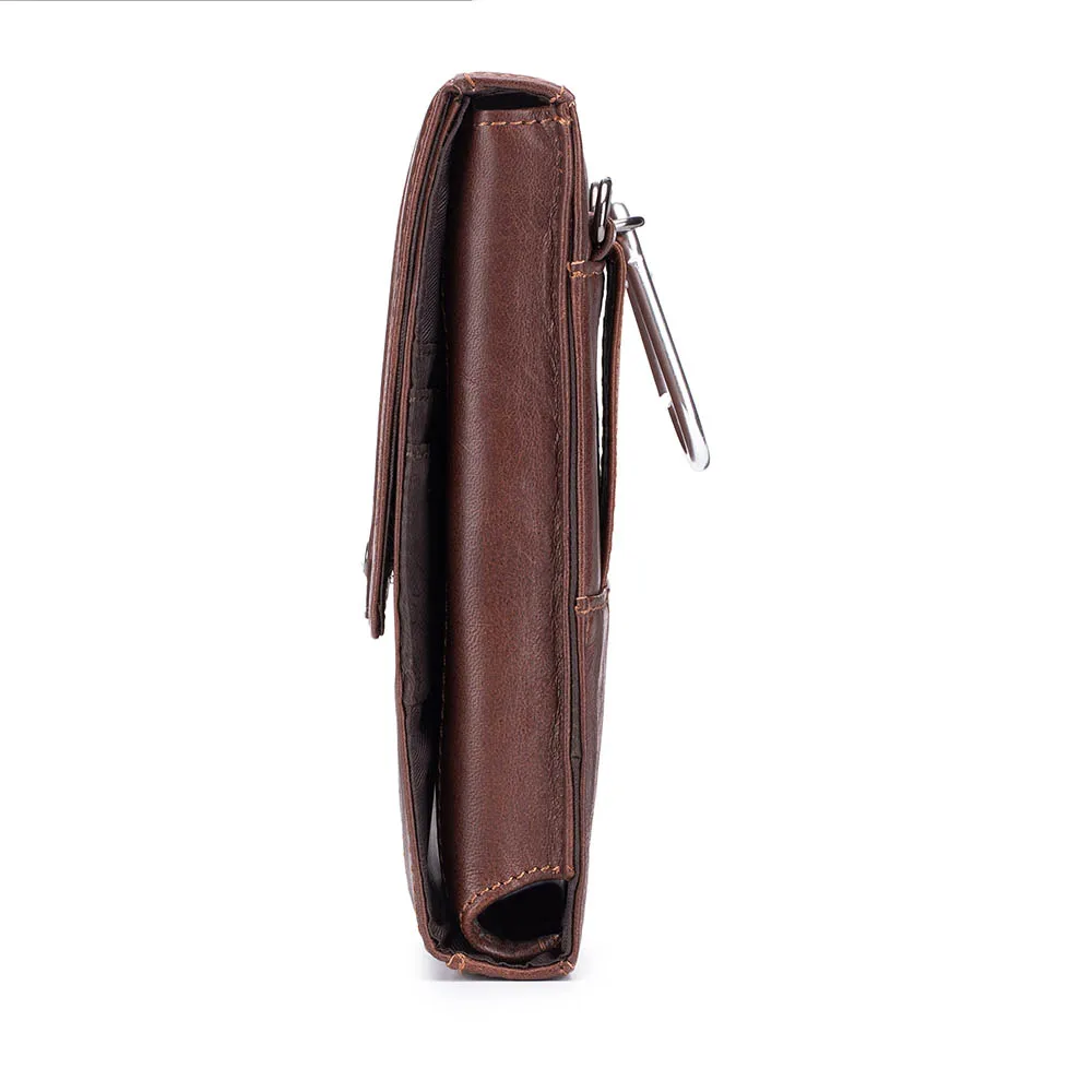 LAOSHIZI сумка для сотового телефона из воловьей кожи держатель карт поясной ремень