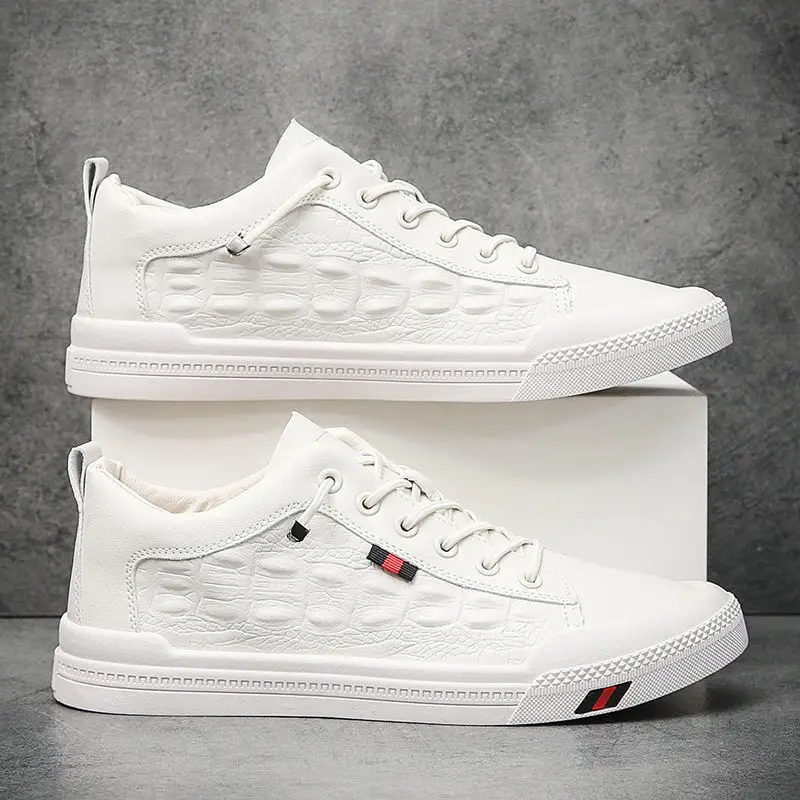 

Кроссовки для баскетбола, бега, прогулок, маленькая белая обувь, Мужская Корейская версия модной весенней мягкой кожаной кроссовки