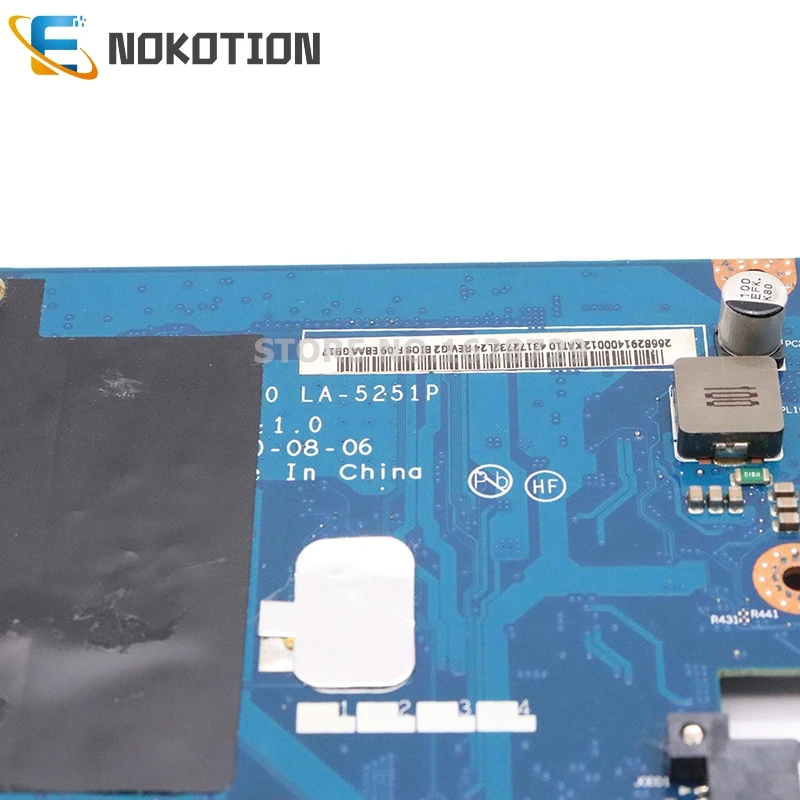 NOKOTION материнская плата для ноутбука HP Elitebook 2540P 598762-001 LA-5251P основная I7-640LM QM57 GMA HD DDR3
