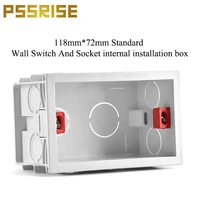 pssrise us standard wall switch socket mounting box junction box hidden concealed 118mm72mm switch bottom box installation box