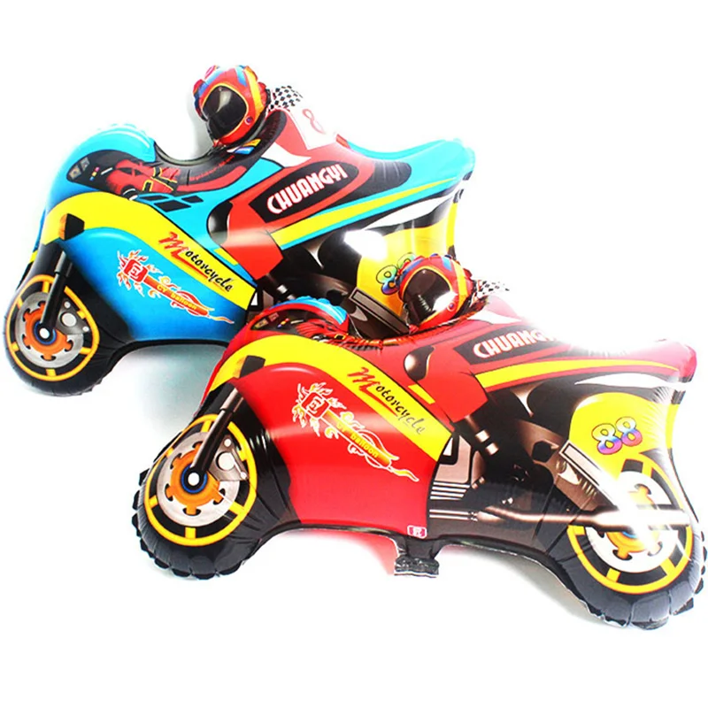 1 шт. воздушный шар из алюминиевой фольги в виде мотоцикла|Воздушные шары и