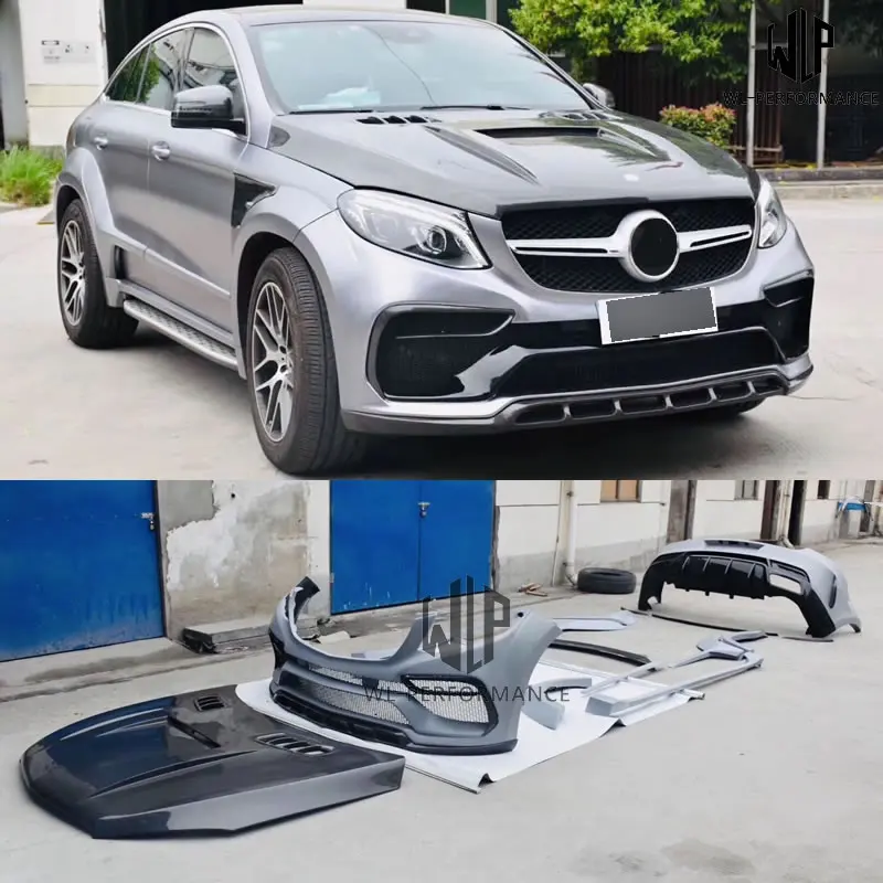 W292 GLE Coupe GLE63 Широкий комплект кузова автомобиля из углеродного волокна PP передний
