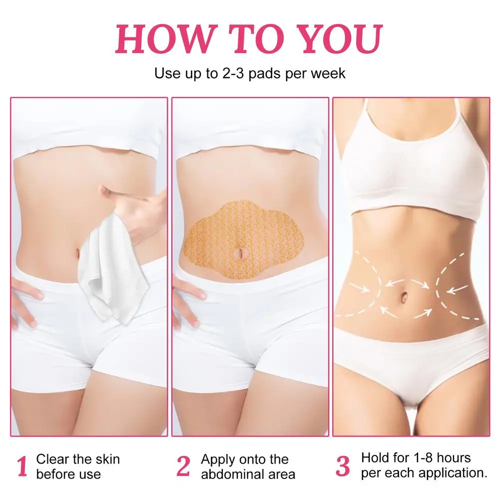 

5Pcs Women Slimming Navel Sticker Natural Herbs Patch Chinese Slimming Patch for Weight Loss Paste Belly Waist