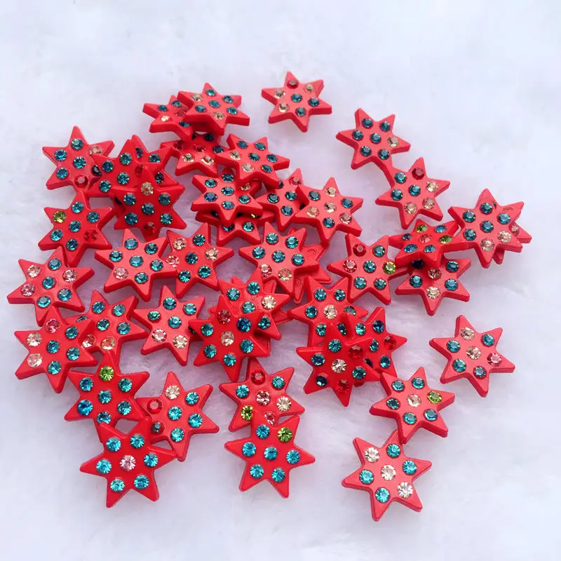 50 шт. хрустальные бусины стразы звезда с плоским основанием камни фотоблестящее