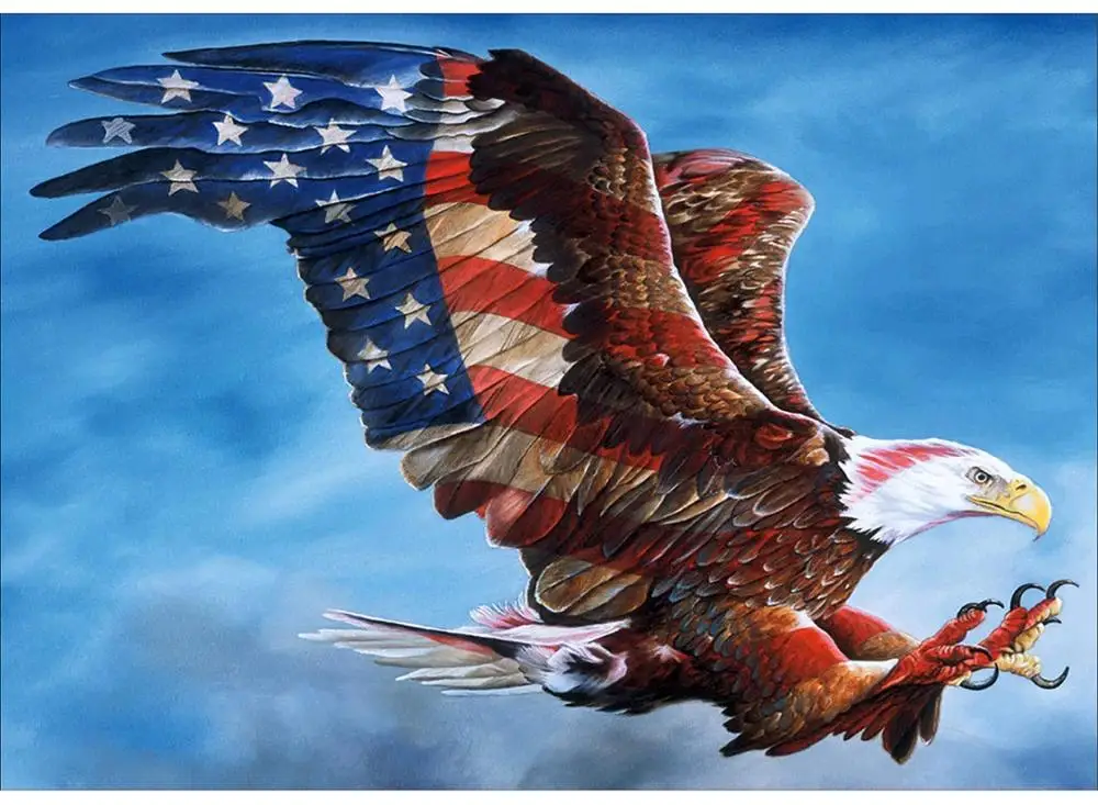 Набор для алмазной живописи сделай сам вышивки крестиком с американским флагом