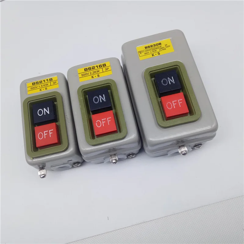 BS211B/1 5квт BS216B/2.2квт BS230B/3.7квт кнопка управления питанием трехфазная запуска