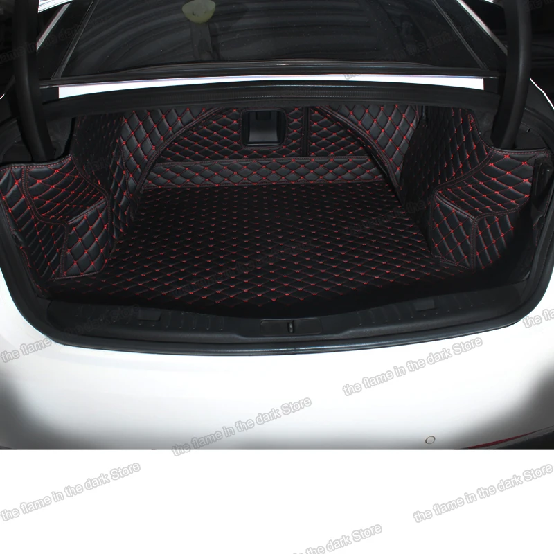 

leather car trunk mat for lincoln MKZ 2013 2014 2015 2016 2017 2018 2019 2020 cargo liner interior accessories rear boot auto