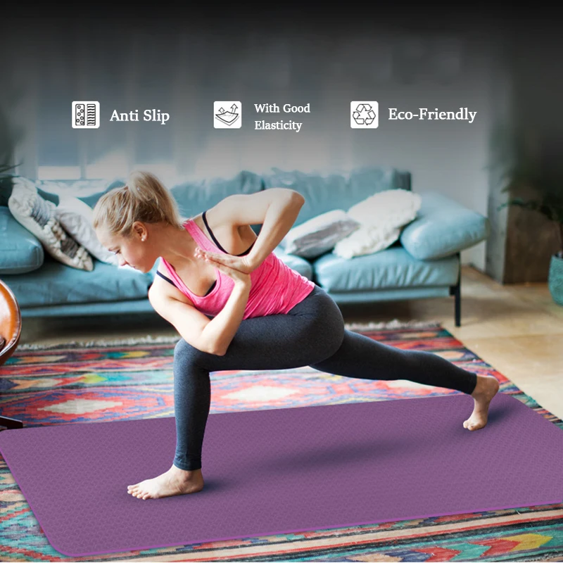 Коврик для йоги анти слинг ремень тренажерного зала Тренировочный нескользящий