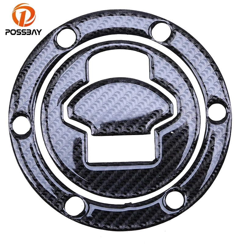 Posbay наклейка на бак для масла и газа мотоцикла из углеродного волокна защитная