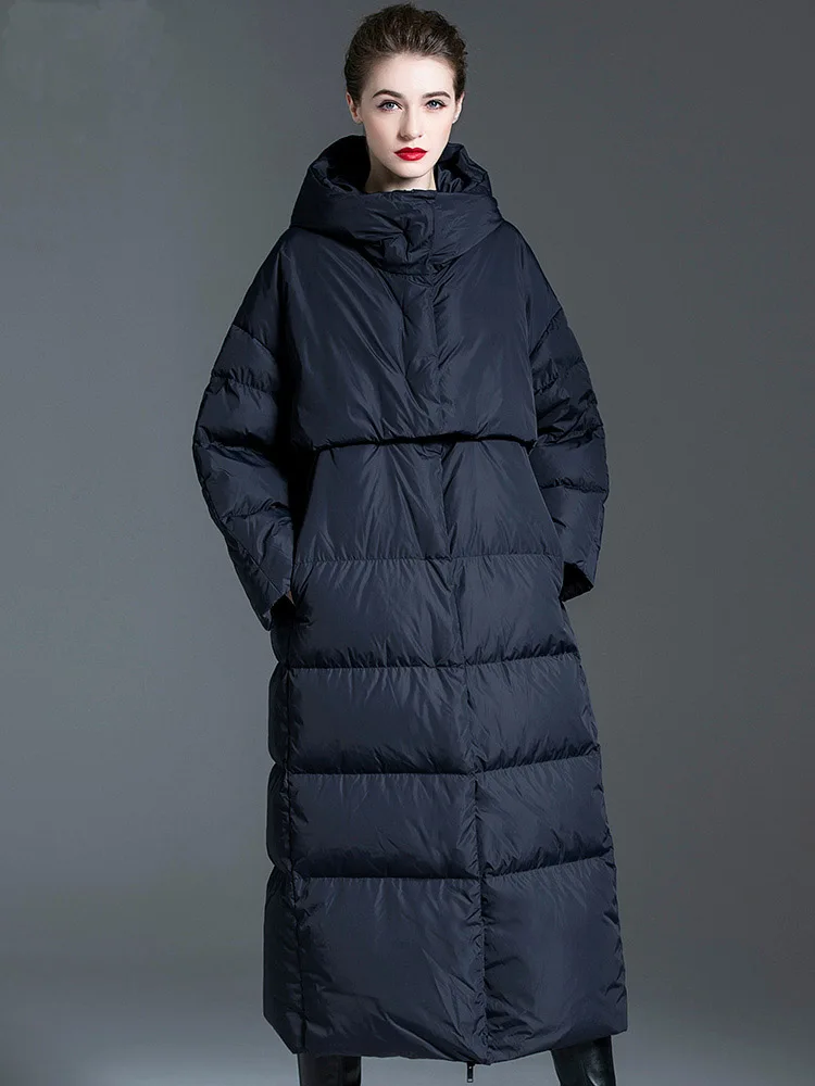 Зимняя женская Высококачественная пуховая куртка, Свободная Повседневная зимняя куртка-пуховик, модель 10XL, теплая и модная зимняя куртка