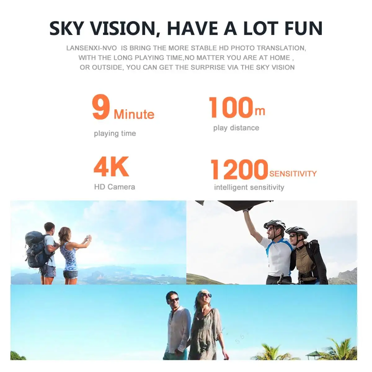 Новый Радиоуправляемый Дрон 4K HD воздушный Квадрокоптер с камерой оптический