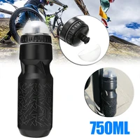 750ml mountain bike water bottle bicycle black large volume water bottle cup for outdoor camping cycling fishing sports