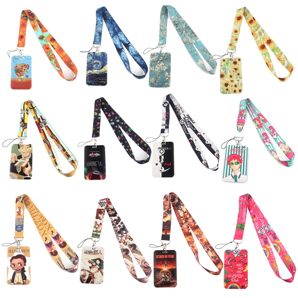 Ремешок LT50 Van Gogh с подсолнухом для ключей шейный ремешок держатель удостоверения