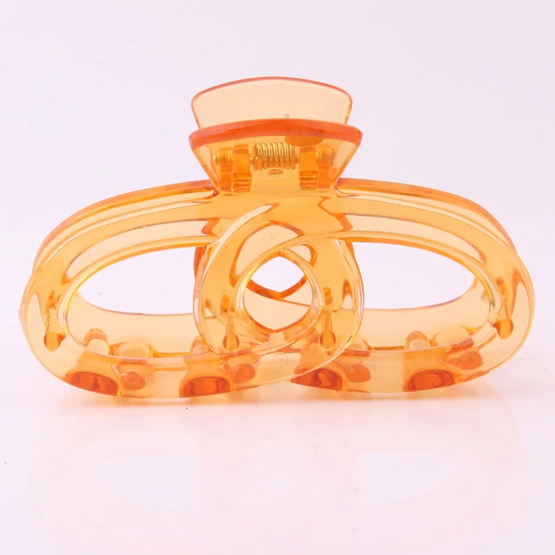 8 5 см прозрачные пластиковые заколки для волос Howllot Out овальные перекрещивающиеся женщин модные однотонные