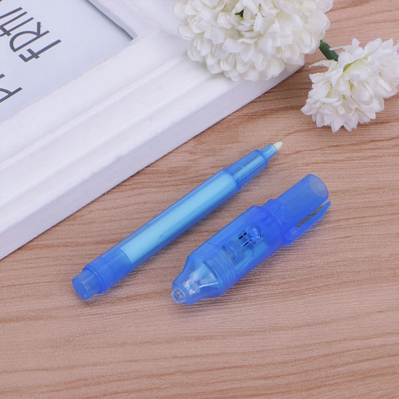 

6Pcs/Set Invisible Ink Pen Built in UV Light For Pen Safety To Use