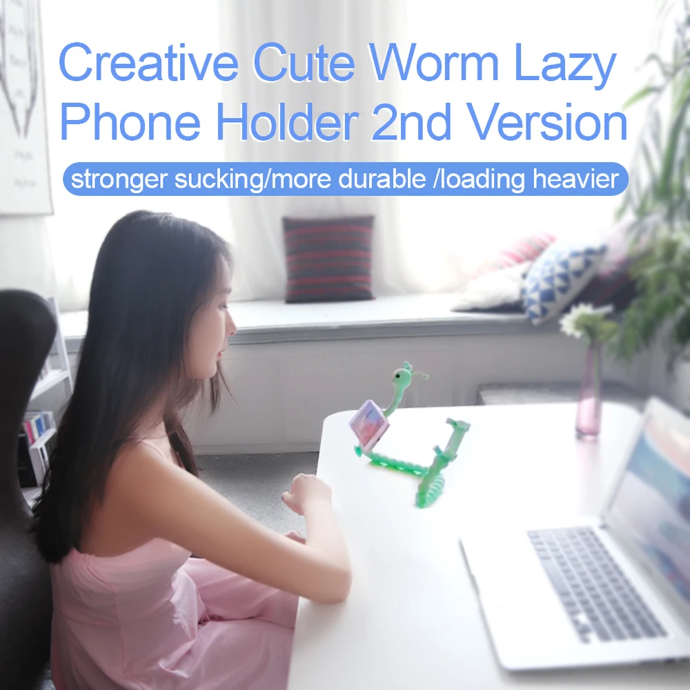Горячий гибкий ленивый милый червь стенд держатель многофункциональный