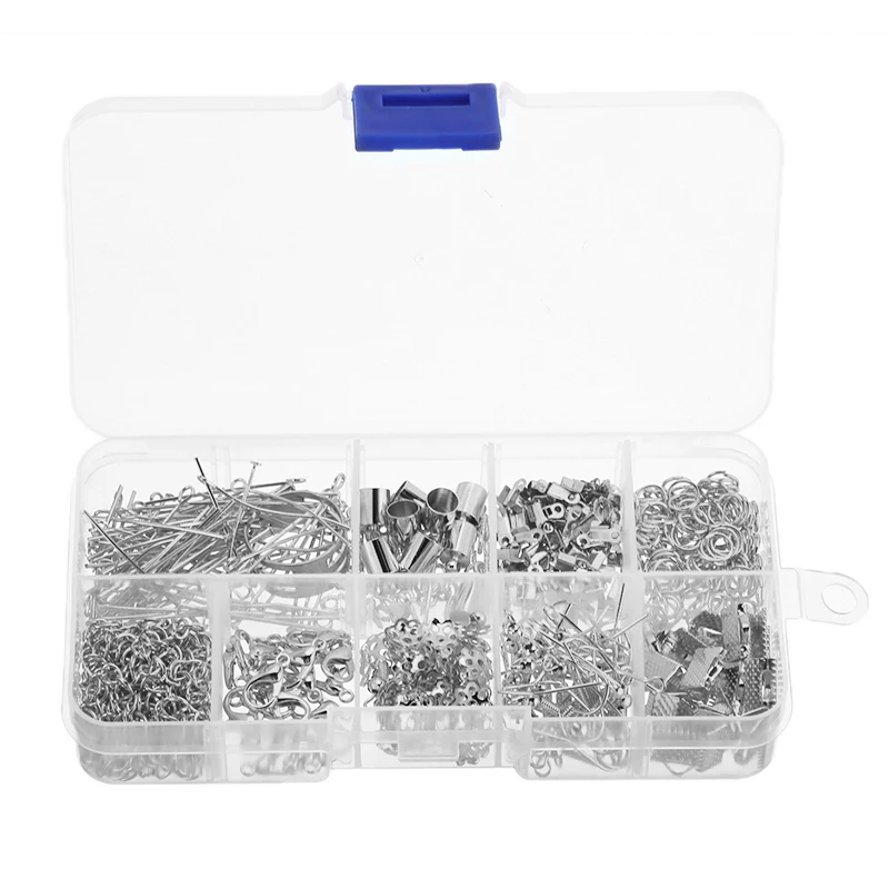 1 коробка одно кольцо застежка омаров хвост цепь зажим пряжка для браслета