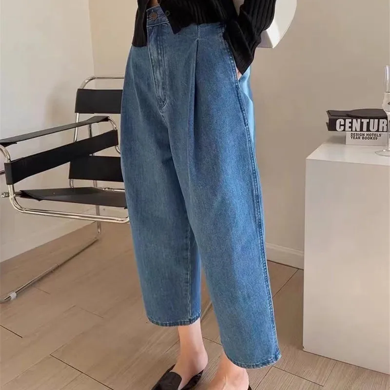 

S-5XL Plus Size Jeans High Waist Stylish Women 2021 New Loose Trousers Summer Casual Hot Girls Oversized Pants