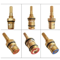 82mm long european style bathtub faucet handwheel all copper faucet hot and cold water valve core