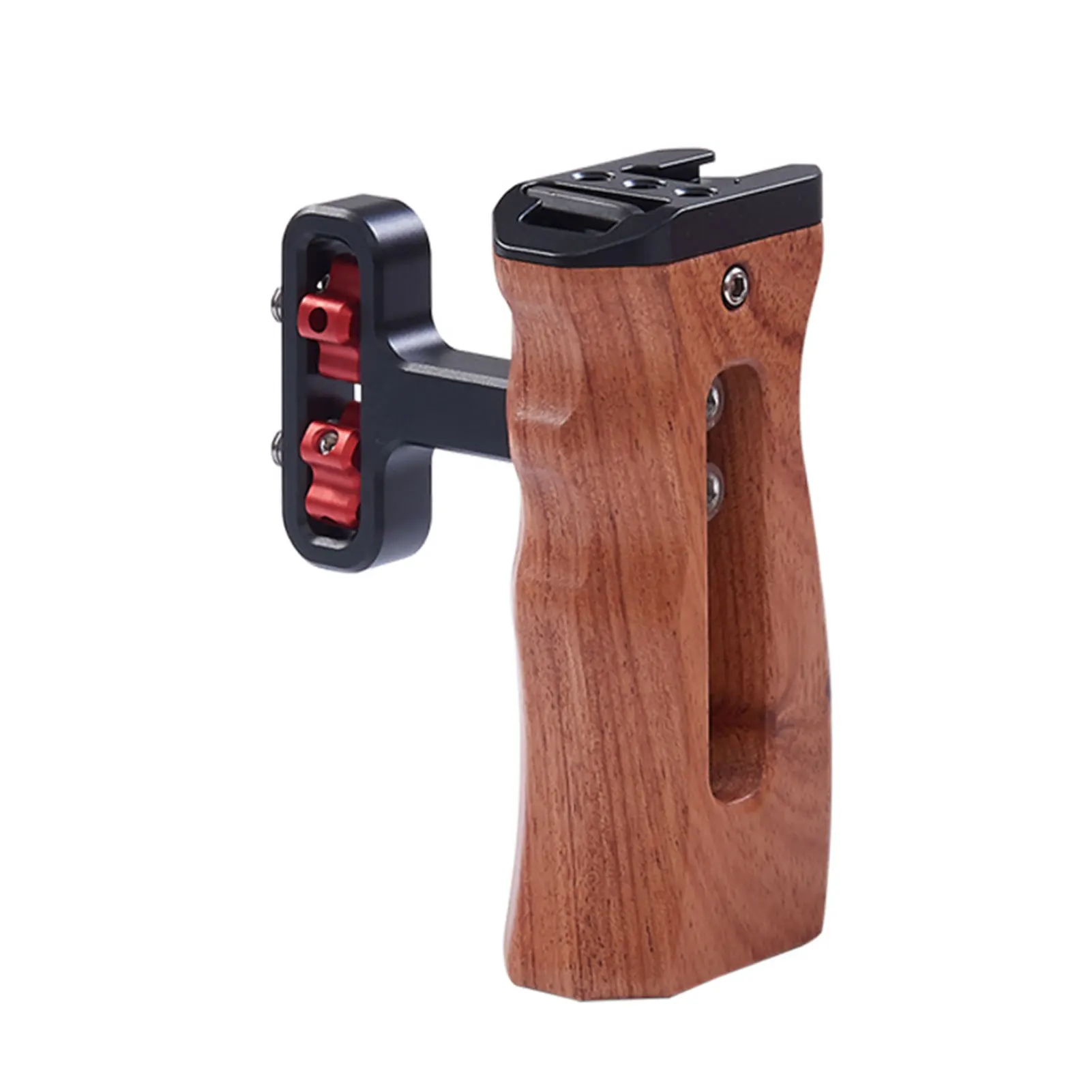 

Аксессуары Холодный башмак для DSLR деревянная камера Боковая ручка с отверстием для винта регулируемый по высоте удлинитель использовать э...