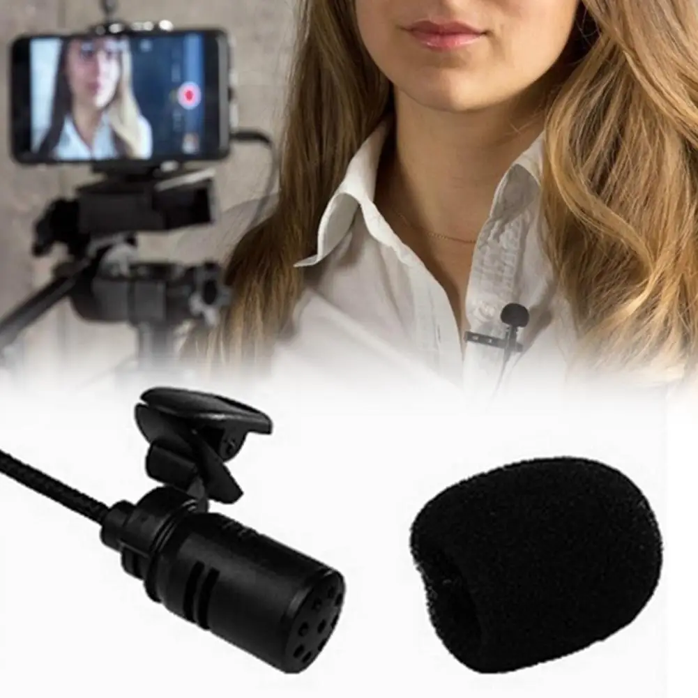 Универсальный зажим для микрофона 3 5 мм телефона разговора в лекции 1 2 м