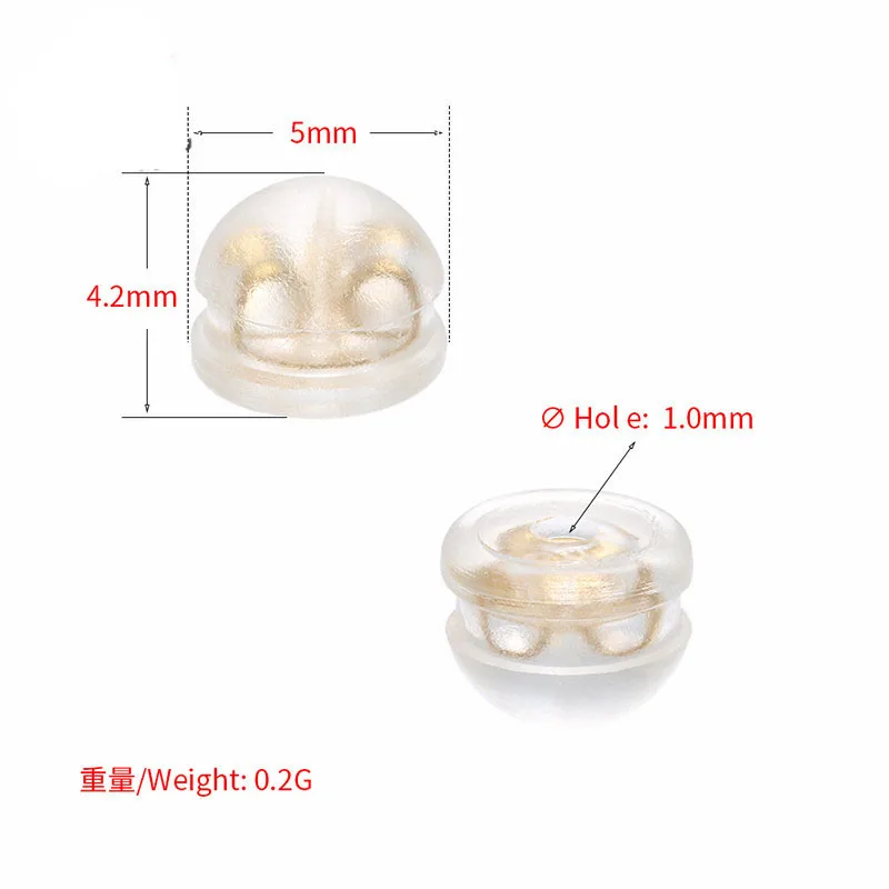 Высококачественная прозрачная чокер силиконовая резиновая серьга защитные