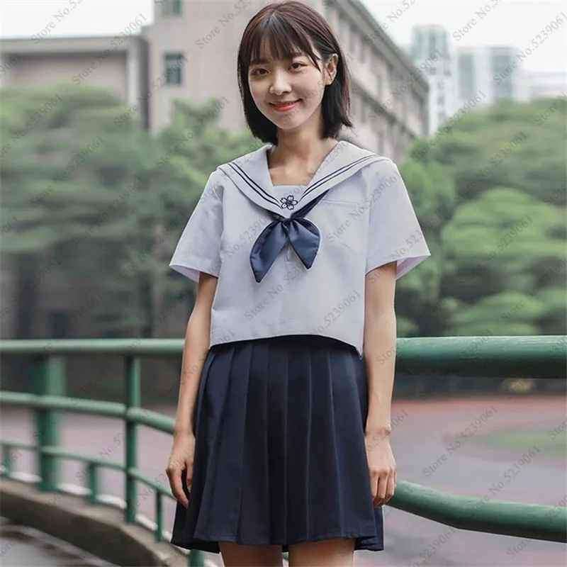 Школьная форма в японском стиле для девочек Корейская юбка аниме косплей