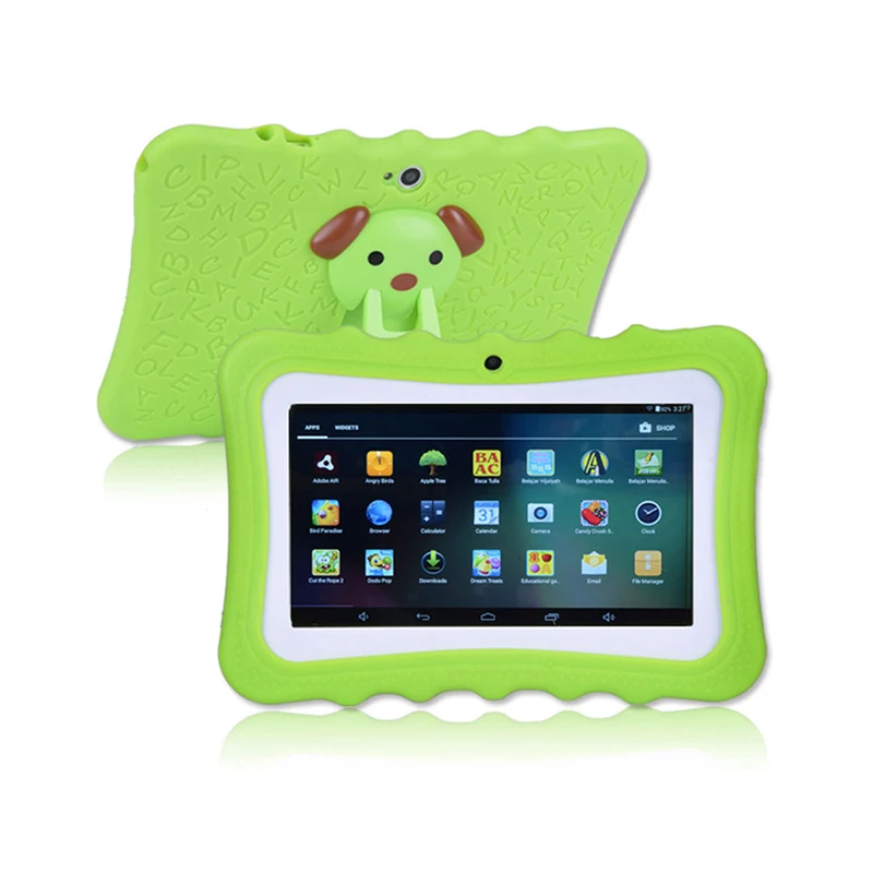 2021 new 7 inch kids tablet 512mb ram 8gb rom quad core children tablet android 4 4 ips 1024600 support google player speaker free global shipping
