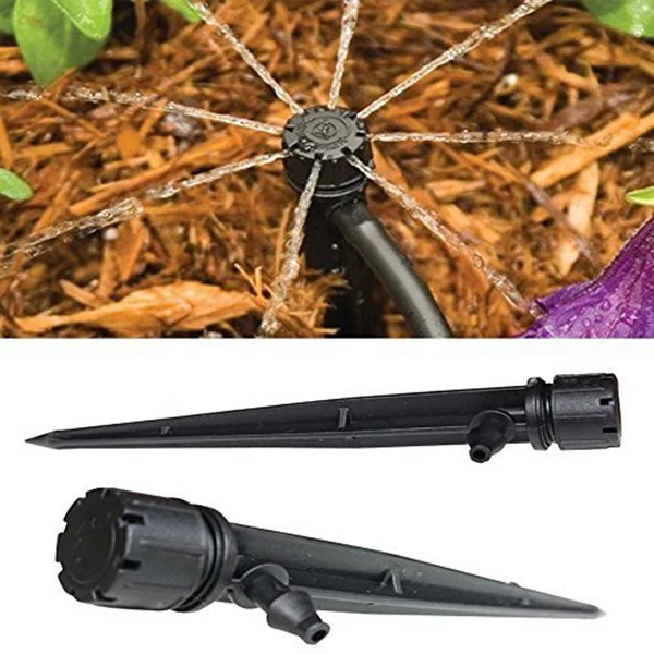

(Pack of 100) Drip Emitters Perfect for 4mm / 7mm Tube,Adjustable 360 Degree Water Flow Drip Irrigation System,for Flower beds,