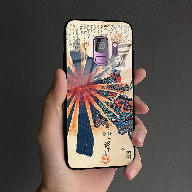 UKIYOE 12 Ukiyo-e японский стиль художественный мягкий силиконовый стеклянный чехол для телефона чехол для samsung Galaxy S8 S9 S10e S10 Note 8 9 10 Plus - Цвет: UKIYOE 12