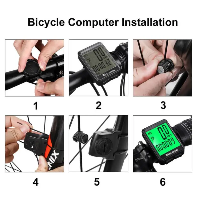 

Bicycle Code Computer With Wireless Wired MTB Bicycle Computer LED Bike Speedometer Odometer Cycling Stopwatch Riding Equipment