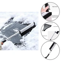 1 set high quality sturdy scratch free car frost snow scraper brush for automotive snow scraper brush car snow remover