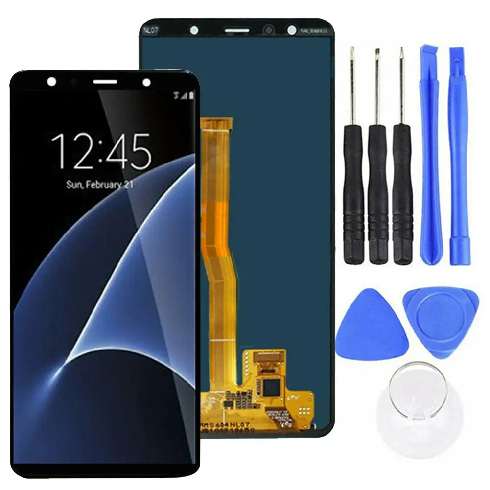 Сменный сенсорный ЖК экран дигитайзер замена дисплей в сборе для Samsung Galaxy A7 2018 A750F