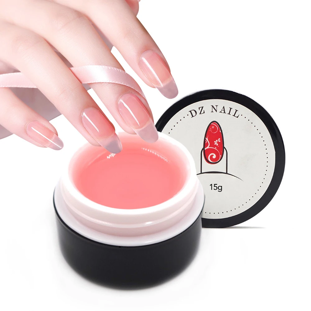 

15ml /pcs Health Clear Transparent Pink Color Gel UV LED Gel Acrylic for Nail Polish Art False Tips Extension vernis