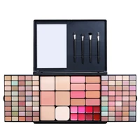 112 color all in one makeup kit profissional lasting waterproof glitter eyebrow eyeshadow palette lipstick lip gloss concealer