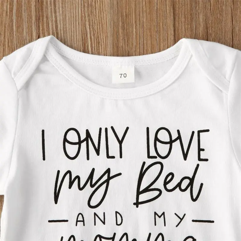 

Baby Boy Girl Letter Printed Romper Bodysuit Playsuit Jumpsuit Sunsuit Newborn Summer Clothes