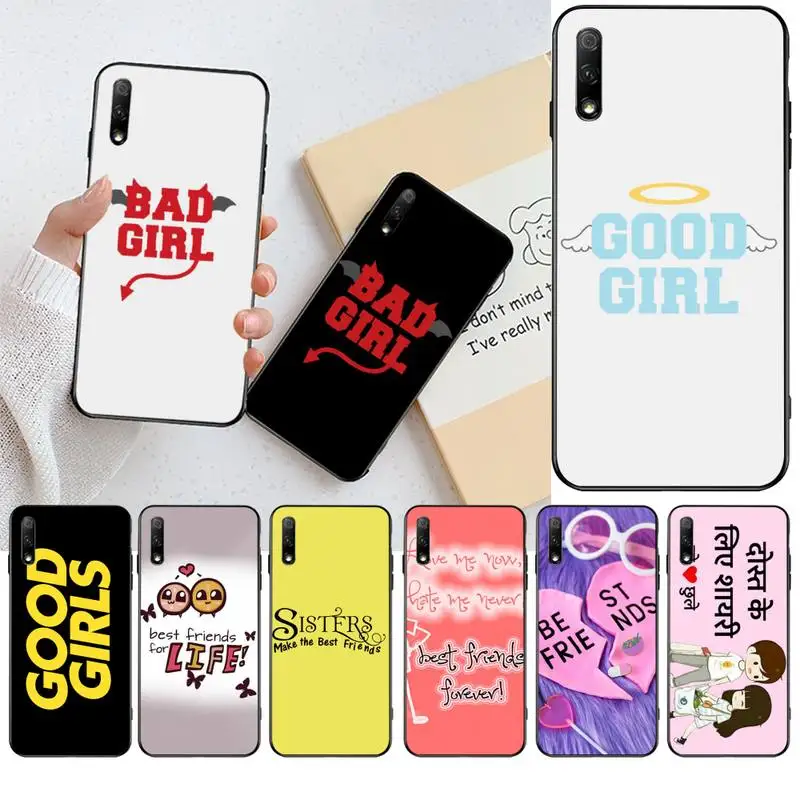 NBDRUICAI плохо хорошие девушки лучшие друзья сочетающиеся мягкие черные телефонные