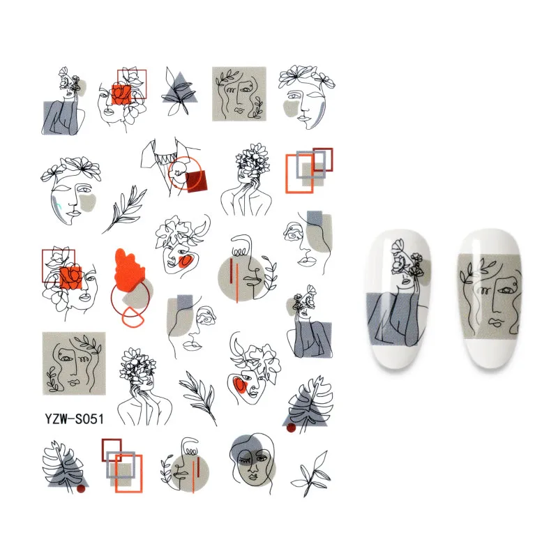 

Новый 3D виниловые наклейки на стену с рисунком "характер doodle наклейки для ногтей Фольга «любящее сердце» дизайн аксессуары для ногтей мода ...