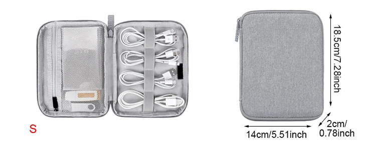 Дорожные цифровые сумки водонепроницаемый кабель Чехол для наушников USB зарядное устройство чехол для путешествий электронный гаджет упаковка Органайзер аксессуары Поставка