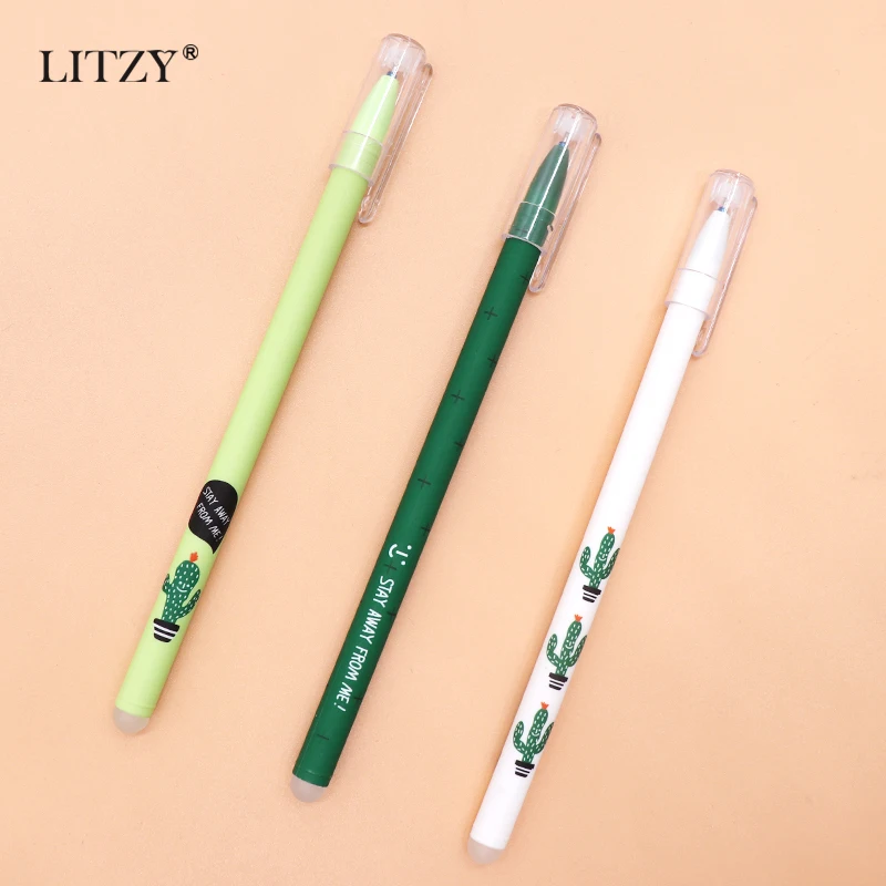 Кактус Волшебная гелевая ручка 3/6 шт./компл. 0 38 мм синие чернила стираемая