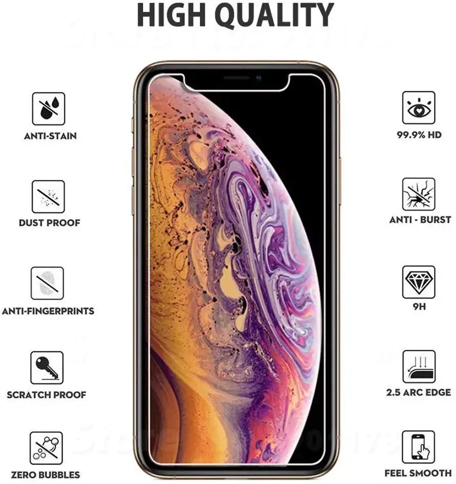 Защитное стекло на iphone 7 8 Plus X XS 11 Pro Max XR 5S защита экрана закаленное для 6 s g|Защитные